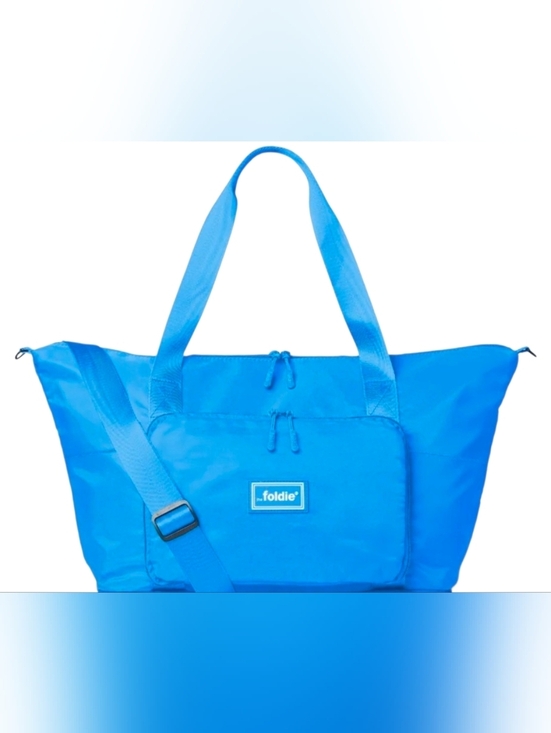 The Foldie Handbags - The Foldie Travel Bag, Azure Blue, New!
